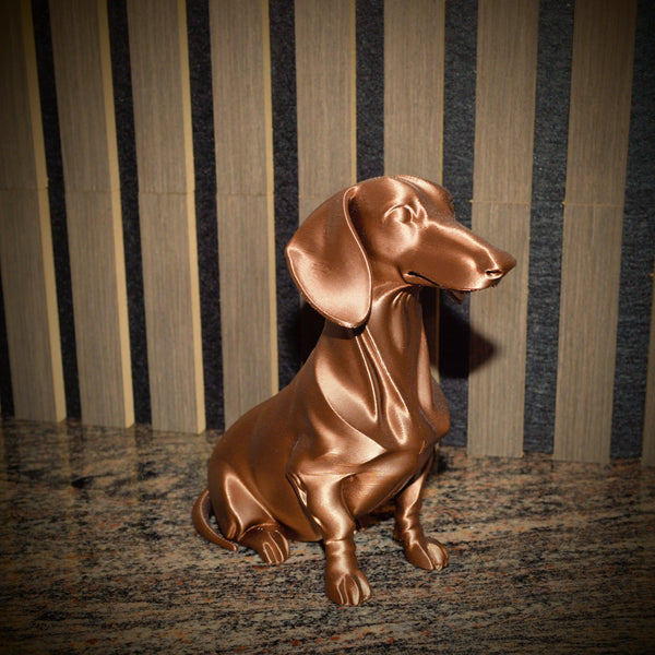 Delta Gravhund skulptur