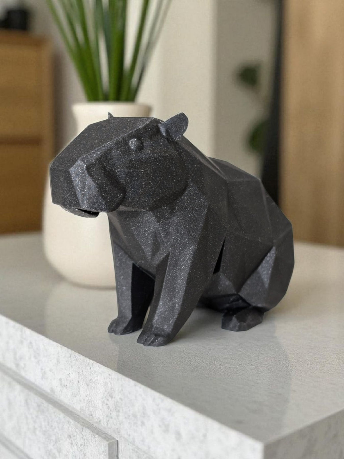 Delta Low-Poly Kapivar figur - Billede 1
