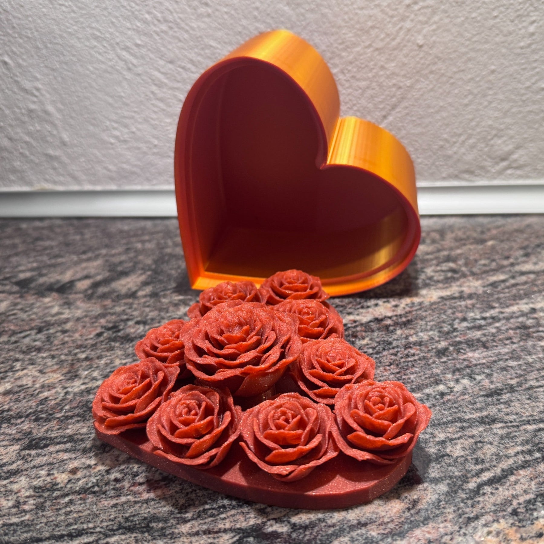 Hjerteformet Boks med Evige Roser - Billede 1