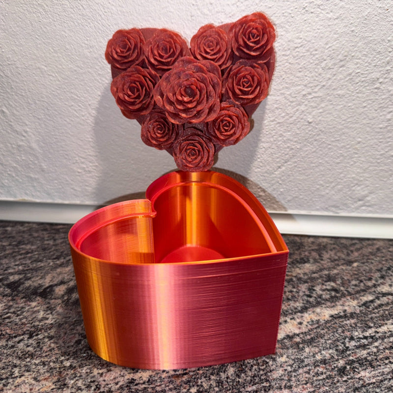 Hjerteformet Boks med Evige Roser - Billede 3