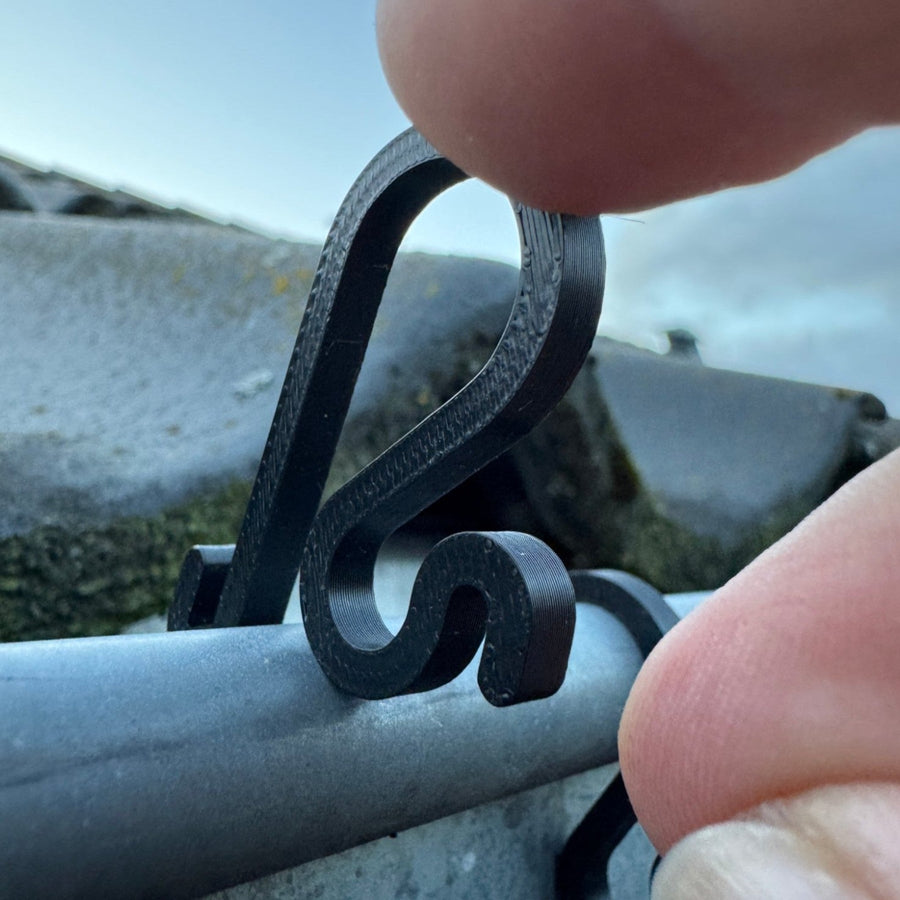 Kroge/Clips til Tagrende - Holdere til Lyskæder, Julelys & Festtelt - Billede 1
