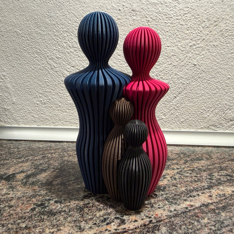 Sabre Familieskulptur med 2 børn - Billede 3