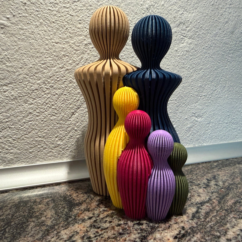 Sabre Familieskulptur med 4 børn - Billede 1