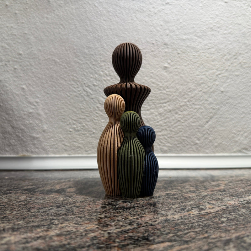 Sabre Mors dag skulptur med 3 børn - Billede 2