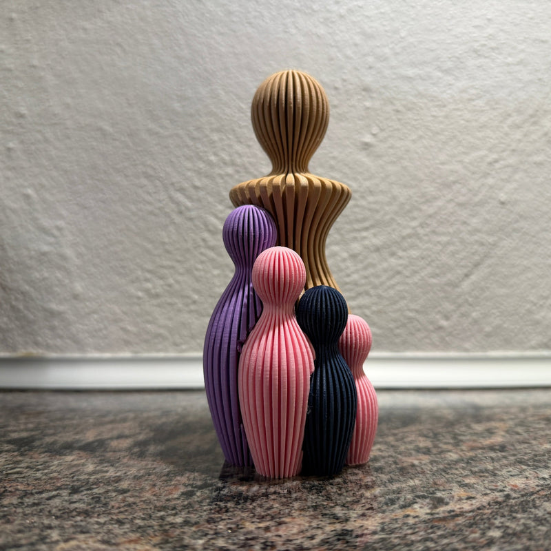 Sabre Mors dag skulptur med 4 børn - Billede 2